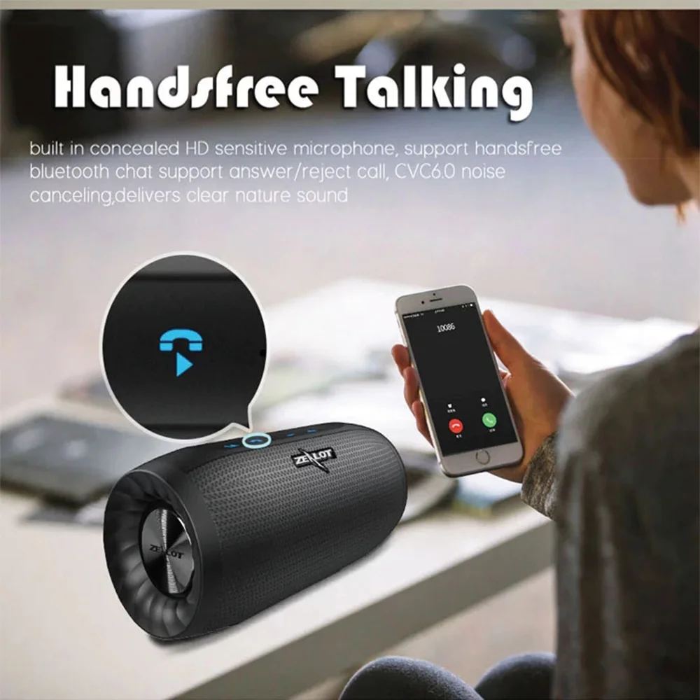 Bluetooth Колонка Fanatic S16 водонепроницаемая портативная уличная мини 3D колонка с