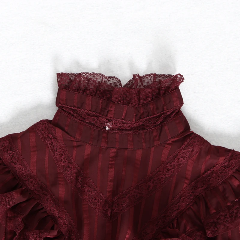 Most Popular r8bvT TWOTWINSTYLE Bohemian Ruffle Dress For Women Stand Collar Lantern Long Sleeve High Waist Dresses Female 2019 Autumn Fashion New Most Popular r8bvT TWOTWINSTYLE Bohemian Ruffle Dress For Women Stand Collar Lantern Long Sleeve High Waist Dresses Female 2019 Autumn Fashion New