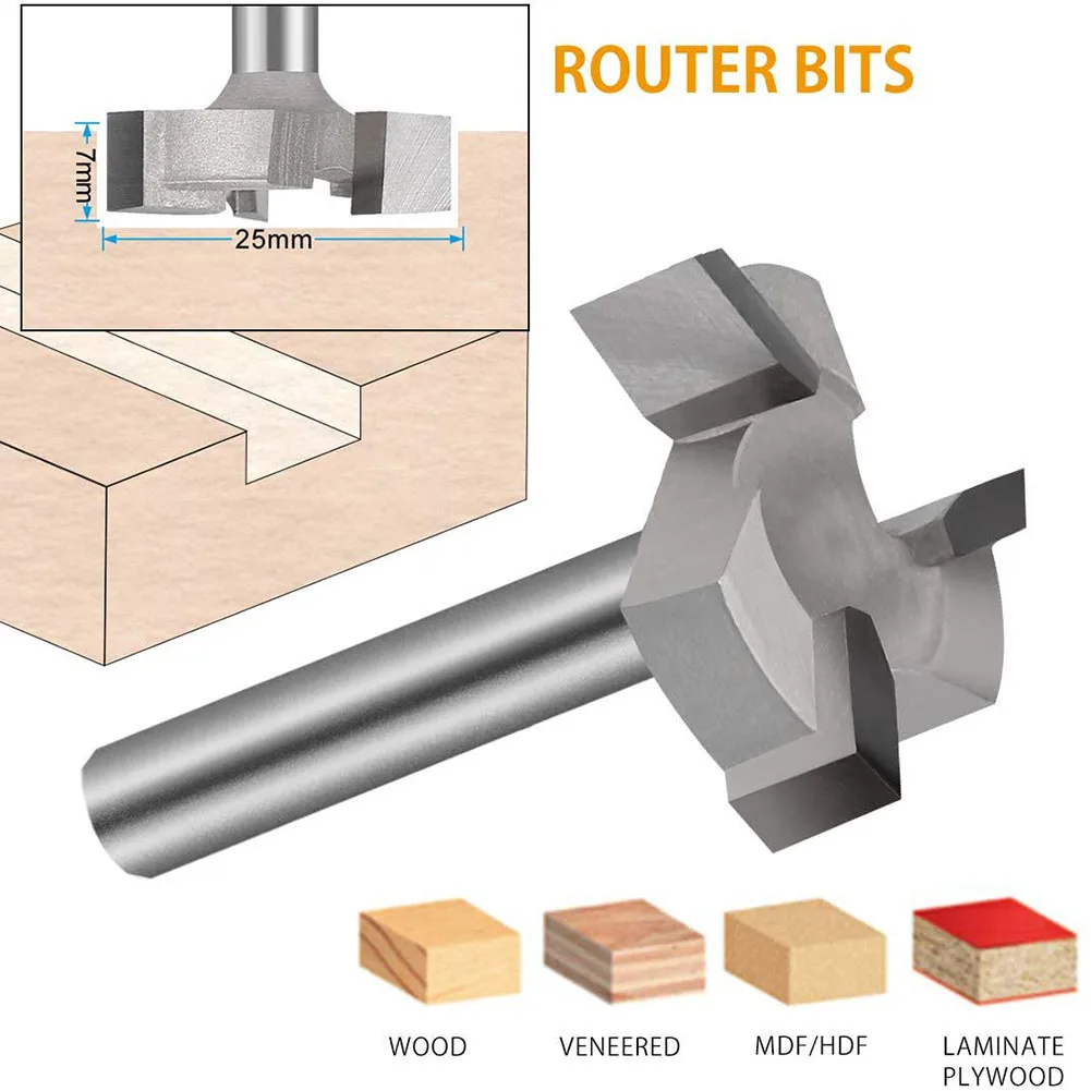 1//2/" Shank CNC Spoilboard Surfacing Router Bit Slab Milling Cutter Tool Durable