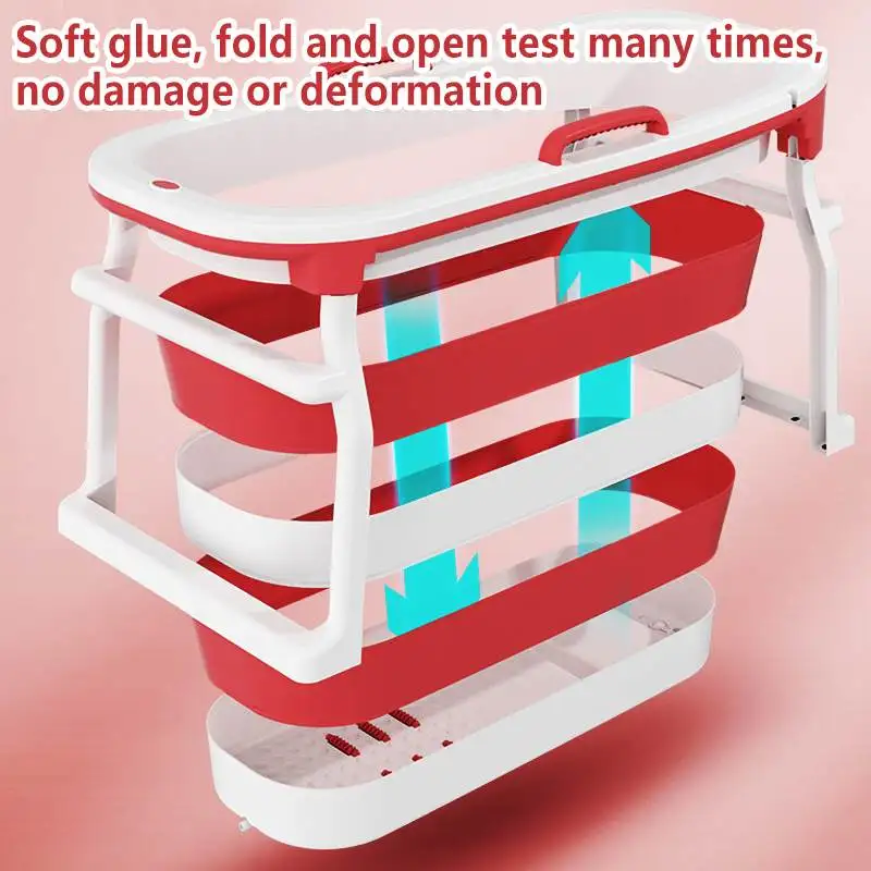 Portable Bathtub Folding Bath Folding Silicone Bathtubs Inflatable