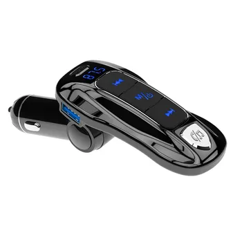 

Folding Car FM Transmitter Bluetooth 5.0 MP3 Music Player Stereo DSP AUX PD3.0 Quick Charge TF Card U Disk