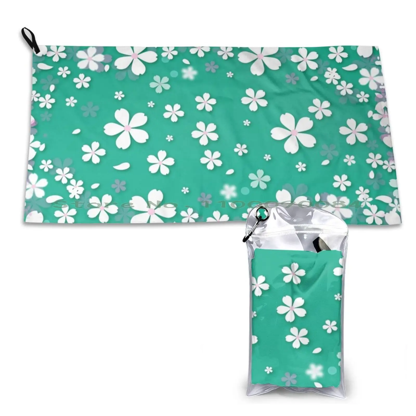 Hippy Flower Daisy Spring Pattern Asciugamano Ad Asciugatura Rapida Palestra Sport Bagno Portatile Kitesurf Wind Sea Ocean Tavola Da Surf Naish Duoton