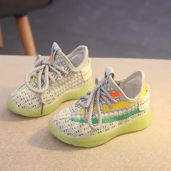 

Children Sports Shoes For Kids Sneakers Boy Casual Shoes baby Sneakers for toddler girl knitting Breathable Fashion sapato 21-30