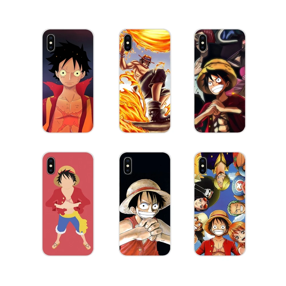 One piece Luffy аниме для sony Xperia Z Z1 Z2 Z3 Z5 compact M2 M4 M5 E3 T3 XA huawei mate 7 8 Y3II прозрачный мягкий