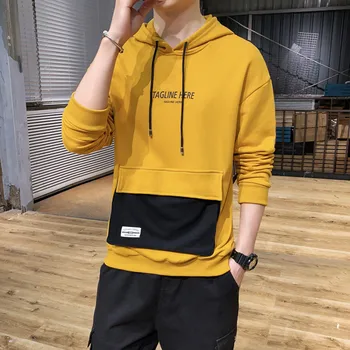 

Ymwmhu Fashion Men's Hoodies Solid Long Sleeve Hooded Sweatshirt Autumn and Winter Clothes Streetwear Casual Clothes Brand