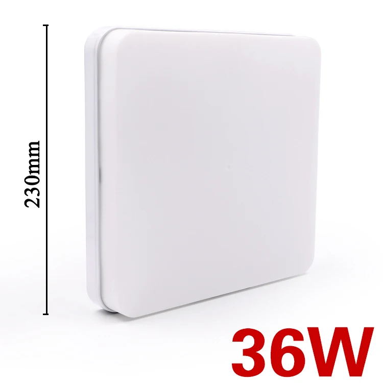 36W B Square EnwYe 6 Вт, 9 Вт, 13 Вт, 18 Вт, 24 Вт, 36 Вт, 48 Вт, светодиодная Круглая Панель, поверхностный монтаж, светодиоды, потолочный светильник, 85-265 в, светодиодная лампа - Цвет корпуса: 36W B Square
