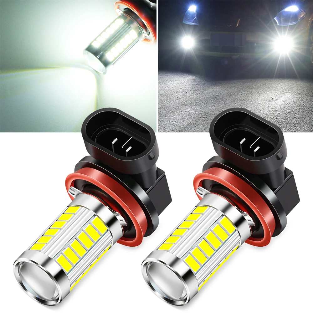 2Pcs H8 H11 Car Led Fog Lights Bulb for DACIA SANDERO STEPWAY Dokker Logan Duster Lodgy | Автомобили и мотоциклы