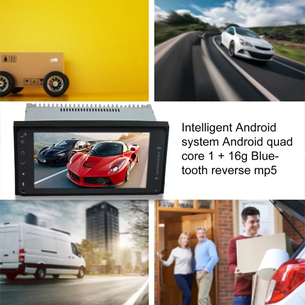 Универсальная машина 7 дюймов Смарт Android Системы Android 4 ядра 1+ 16g Реверсивный MP5 машина «Все-в-одном»