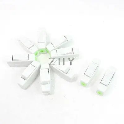 

10 Pcs 250VAC 3A ON/OFF Button In Line Cord Switch White for Bedroom