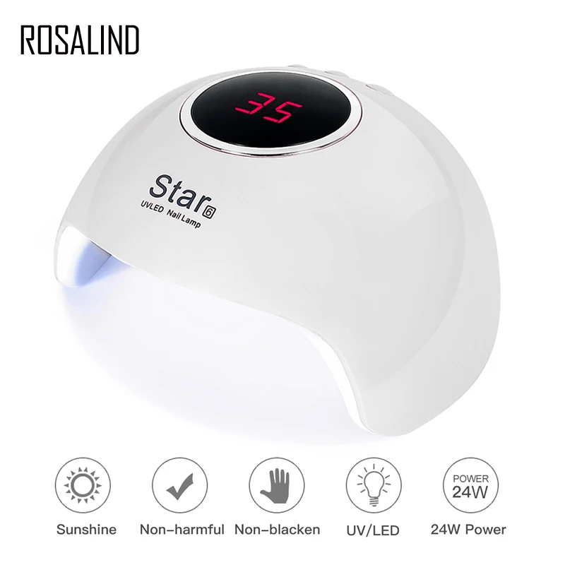 Billige ROSALIND UV LED Lampe Set Für Poly verlängerung Malerei Gel Nagellack Nagel Trockner mit LED Maniküre nail art Set