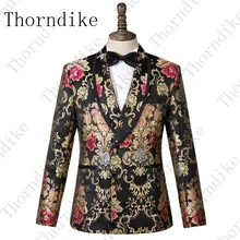 Thorndike/Новинка года; Модный мужской бутик; высококачественные вечерние повседневные блейзеры; пальто для мужчин; цветочный легкий деловой костюм; куртка; большие размеры