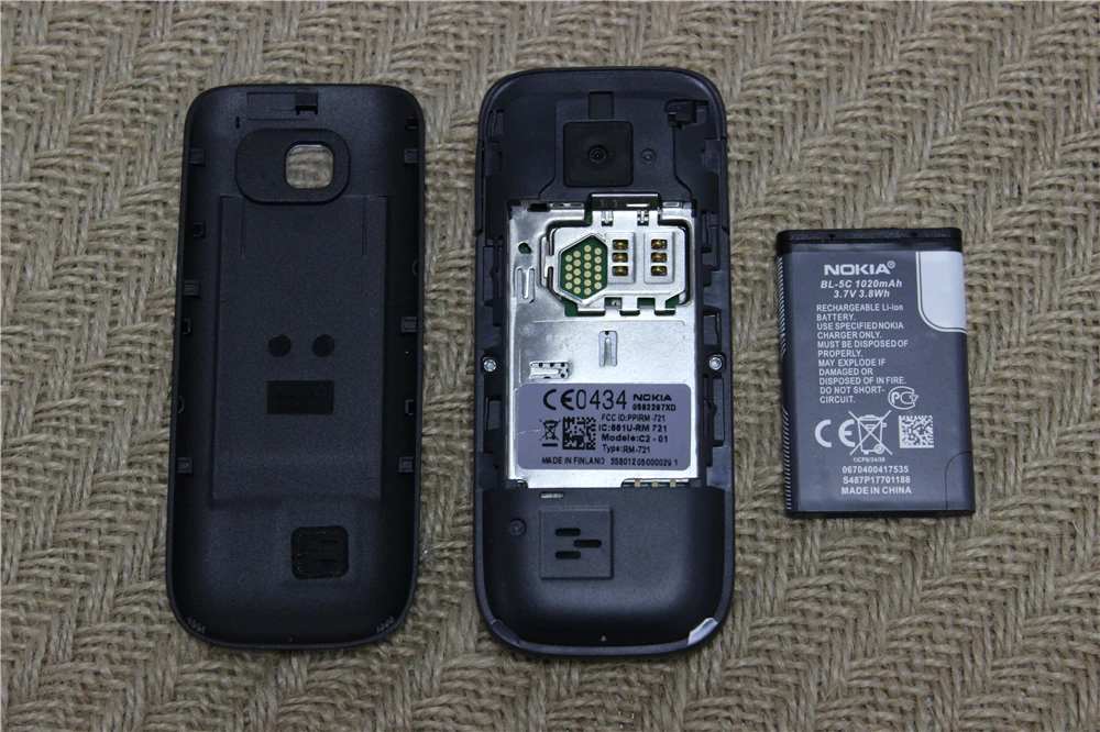 Original Unlocked Nokia C2-01 1020mah 3.15mp 3g Support Russian.