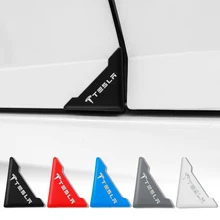 2 pçs porta anti-colisão capa de proteção contra acidentes de silicone porta do carro canto capa protetor de risco para tesla modelo s 3 x y l