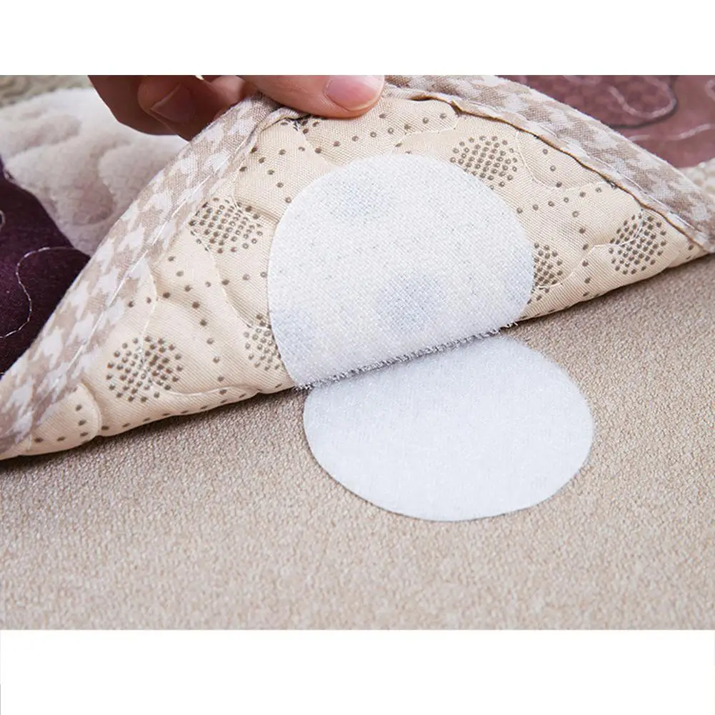 5 пар диванных подушек листы клейкая застежка бесшовная двухсторонняя фиксированная паста простыни скатерти диван ковер Противоскользящий держатель - Цвет: Round white