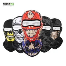 WOSAWE велосипедная Балаклава 3D череп маска для лица шапки шлем ветрозащитный дышащий пейнтбол велосипед лыжный щит анти-УФ Защита от солнца