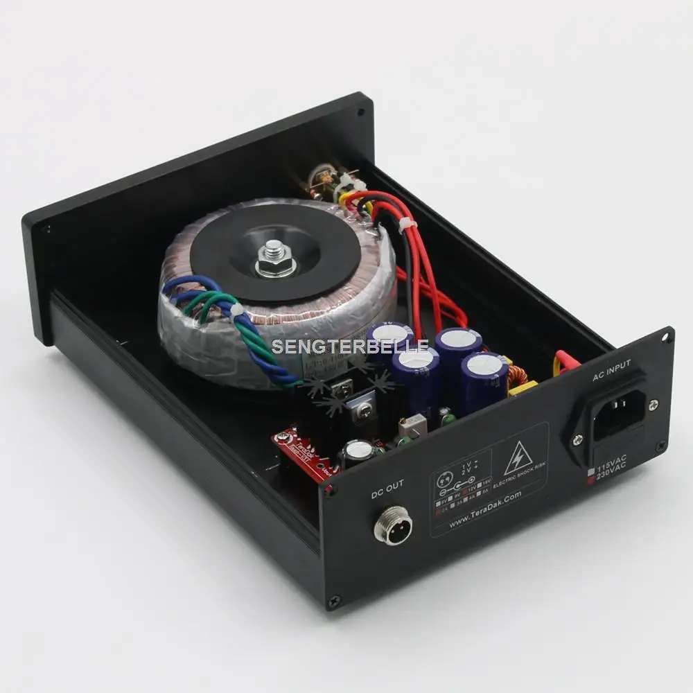 Finished Teradak DC Adapter Linear Power Supply DC12V @ 5A For Pathos Aurium Headphone