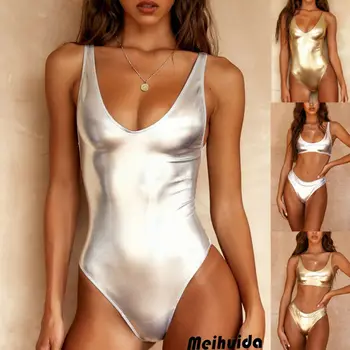 

Sexy Women One Piece Cut Out Leotard Thong Bodysuit Bikini Monokini Swimsuit Beach BathIng Swimwear