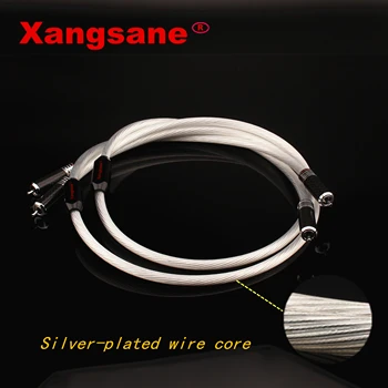 

XANGSANE Audio Grade Silver-plated HIFI Audio Cable Signal Cable Dual RCA Signal Cable