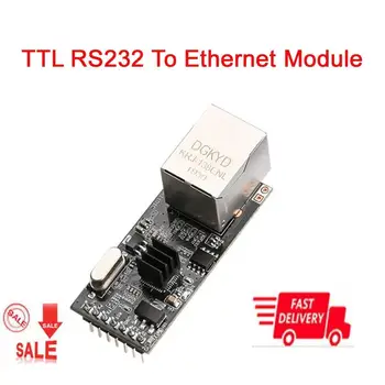 

High Quality Serial 232 To Ethernet Module Network Serial Port RJ45 to TTL Network Port Converter TCP IP Server Module Converter
