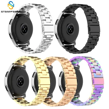 

Luxury Stainless Steel Metal Strap Deployment Clasp Watchband Quick release for Samsung Gear S3 S2 Galaxy 42/46mm Huawei watch