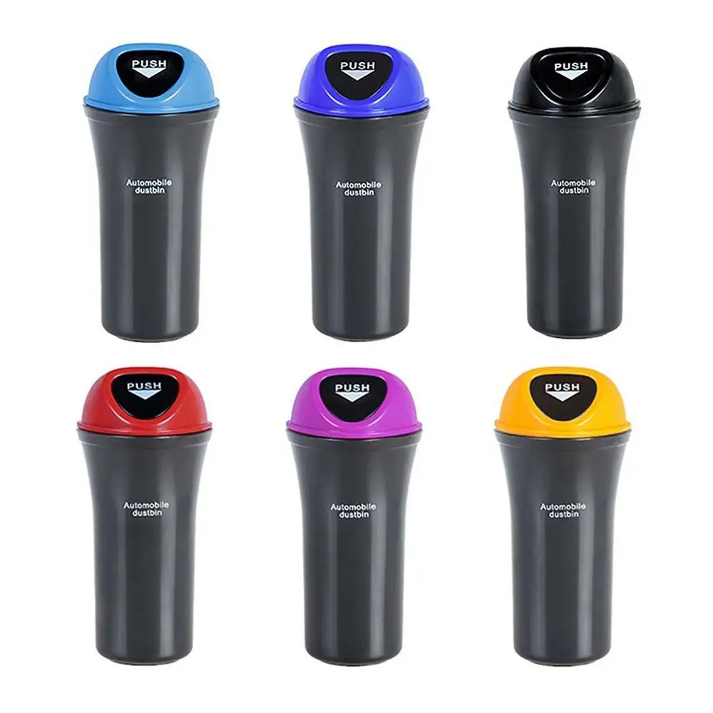 

Universal Car-Mounted Mini Car Trash Can Peel Trash Rubbish Can Multi-Function Compartment Car Accessories