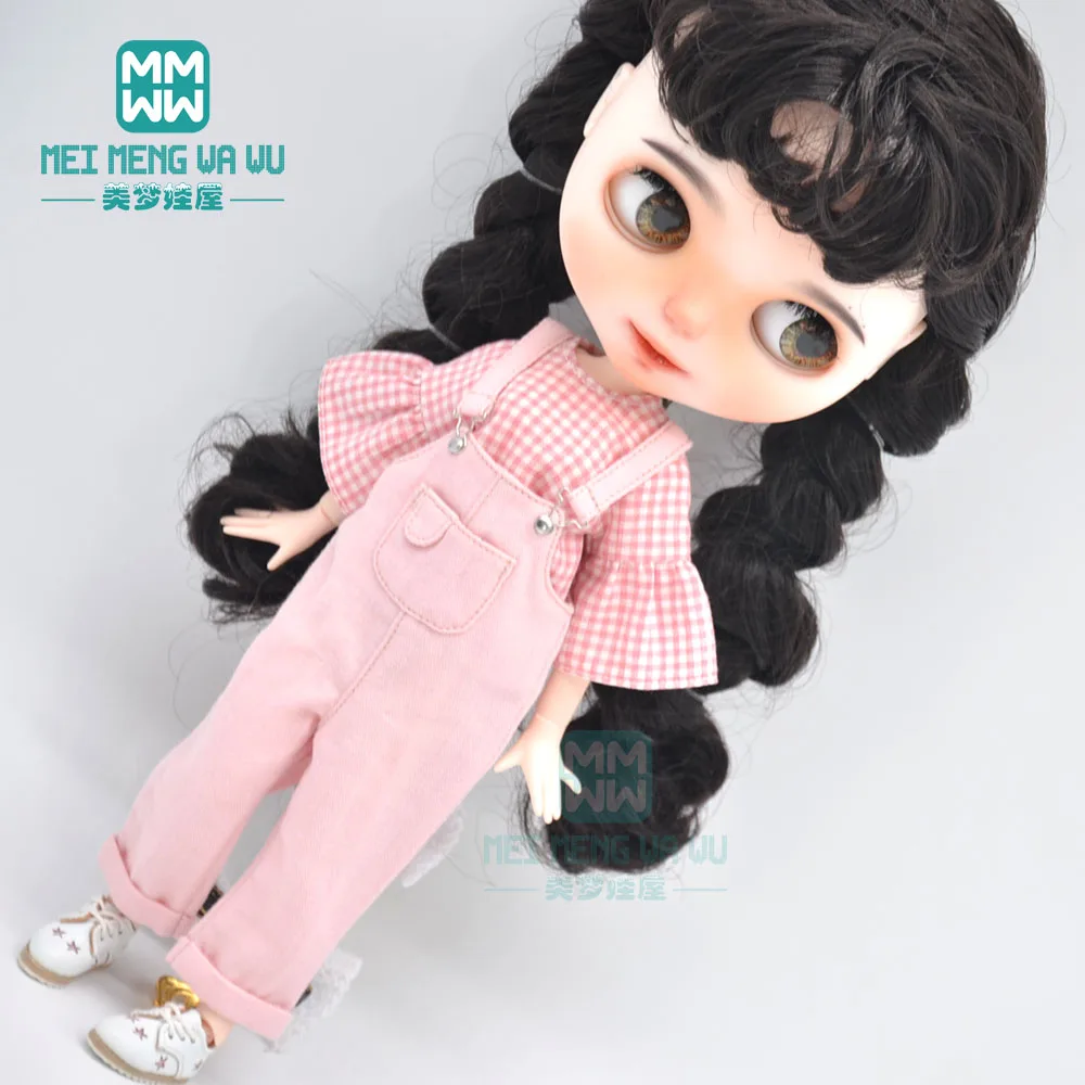 

Blyth Doll Clothes fashion plaid shirt, mini skirt for Azone doll accessories