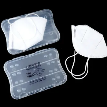 

1 Pcs Storage Box KN95/N95 Dustproof Portable Transparent Mask Storage Box