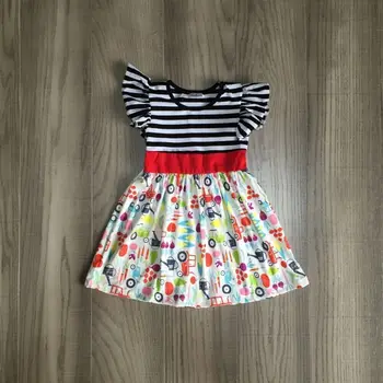 

baby girls summer farm dress girls truck farm dress girls classic stripe dress