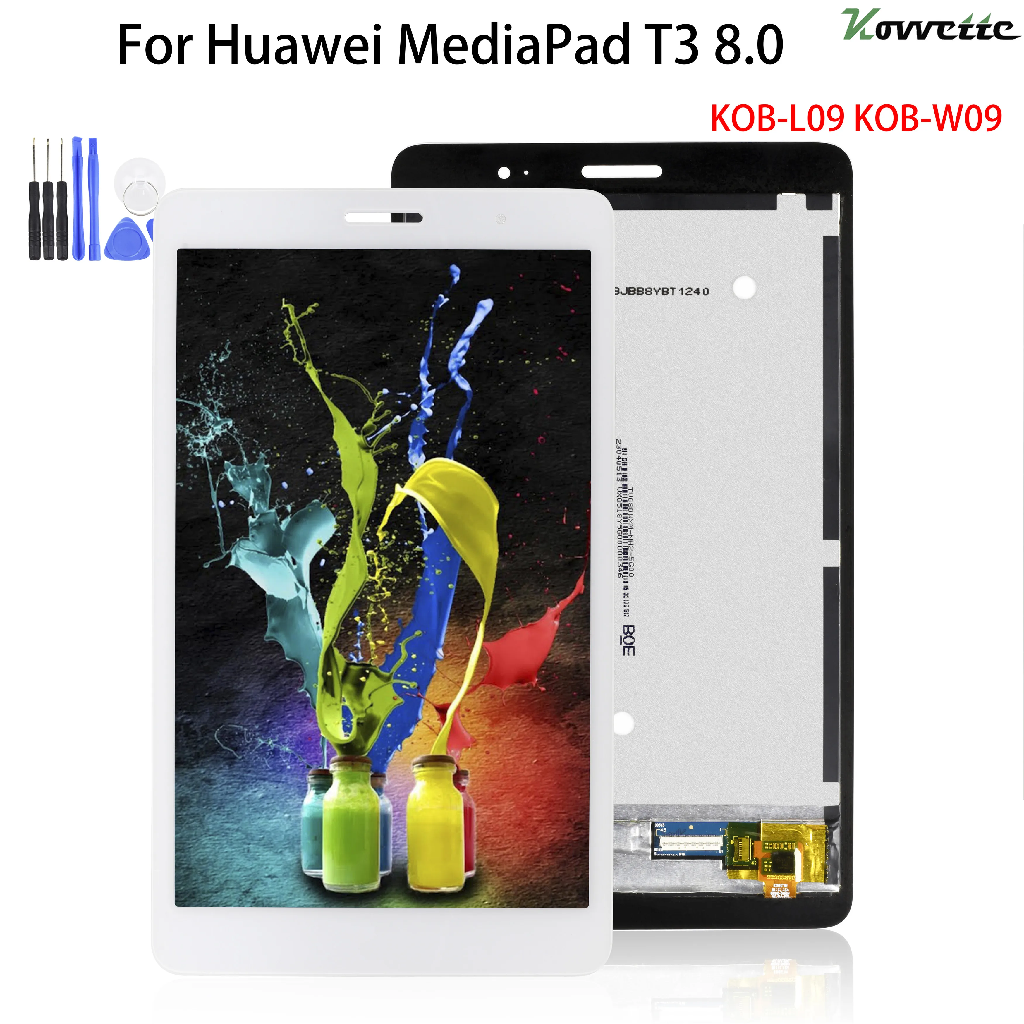 Для Huawei T3 8 0 MediaPad KOB-L09 KOB-W09 ЖК-дисплей с сенсорным экраном дигитайзер сборка |