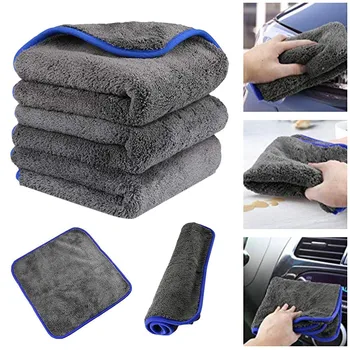 

3Pcs Car Towel Thick Absorbent Car Wipes Microfibre Kitchen Cleaning Cloths For Removing Wax And Sealing 25*17 cm Towel ##0