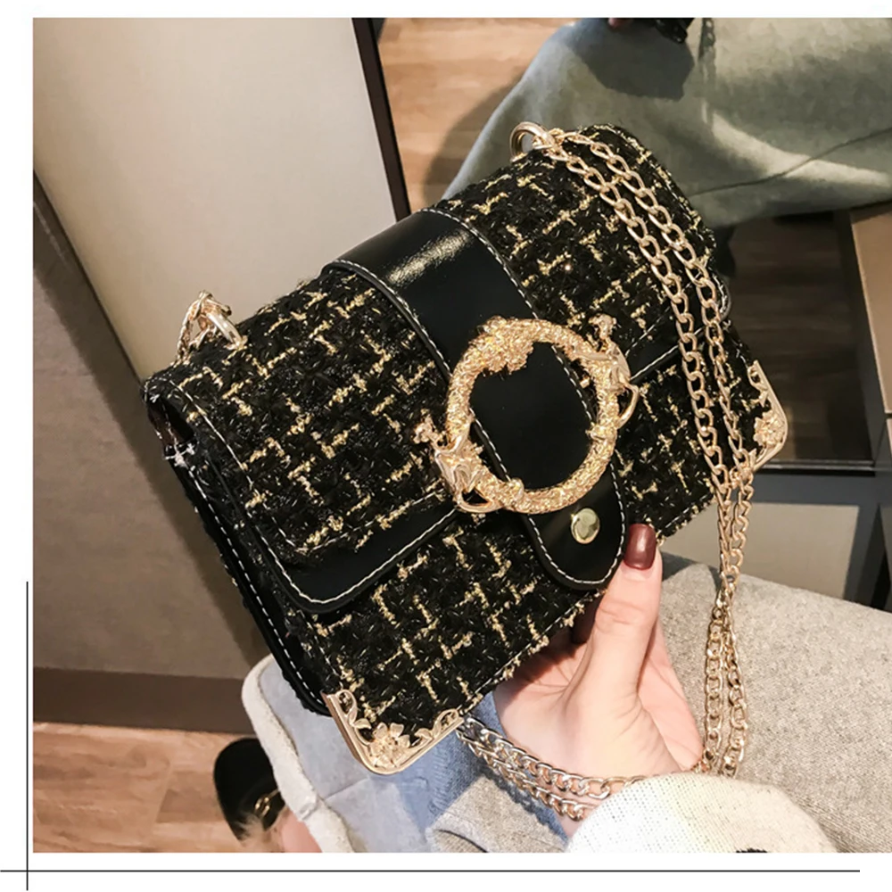 

Womens Quilted Chain Bag Shoulder Crossbody handbag for women 2019 Messenger Purse
