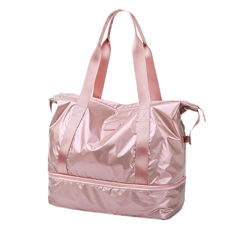 

JHD-Women Tote Bag Waterproof Oxford Spinning Travel Bags Large Capacity Sports Bag Fitness Shoulder Bag Fashionable Solid Handb