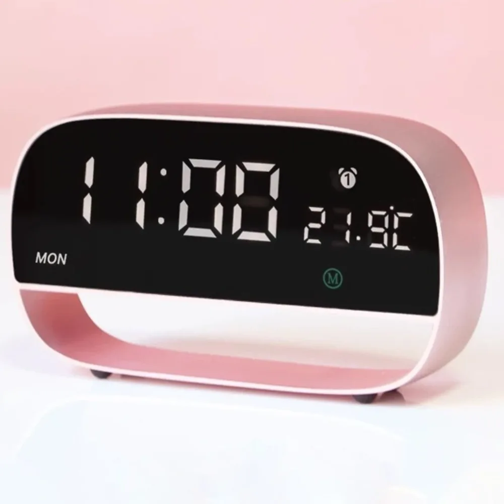 Alarm clock lazy simple creative LED electronic gift ringing smart clock metal multifunction Dropshipping