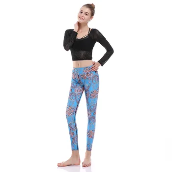 

Ms 2019 Slim Hip Cashew Flower Basket Breathing and Sweating Nine Points lady Pants leggings