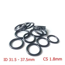 

100 PCS Black NBR rubber O ring O-ring Oring Seal Rubber Gaskets CS 1.8mm x ID 31.5 32.5 33.5 34.5 35.5 36.5 37.5mm