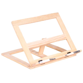 

Folding Wooden Adjustable Book Stand Cookbook Holder Reading Desk For Holding Book Cookbook Tablet PC Laptop