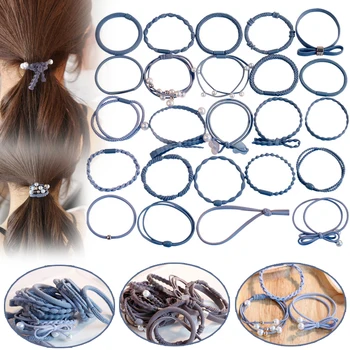 

24pcs/set Korean Style Women Hair Ties Set Hair Bands Rubber Band Stylish Hair Ropes SSwell