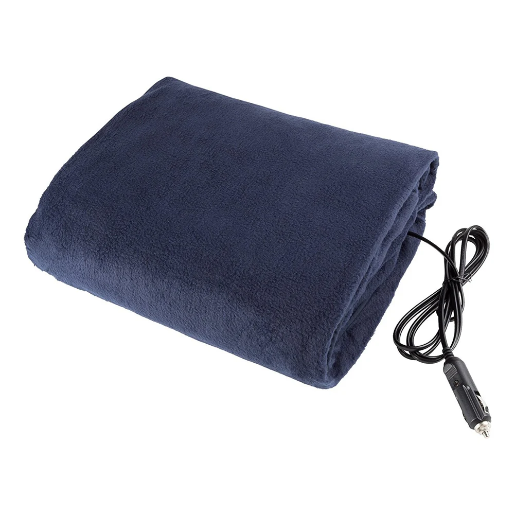 

Artificial Fleece Travel Electric Outdoor Temperature Adjustable Camping 12V Warm Winter Car Heating Blanket Solid Soft 45W Fast