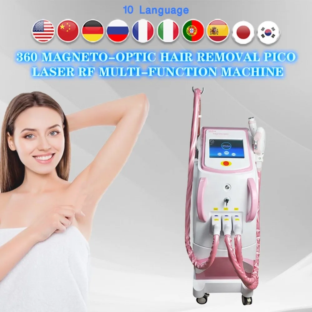 PROD 4000057838816 Latest Models! Professional Three in One 360
Magneto-Optical IPL/OPT/SHR/E-Lihght Multi-Function Beauty Equipment