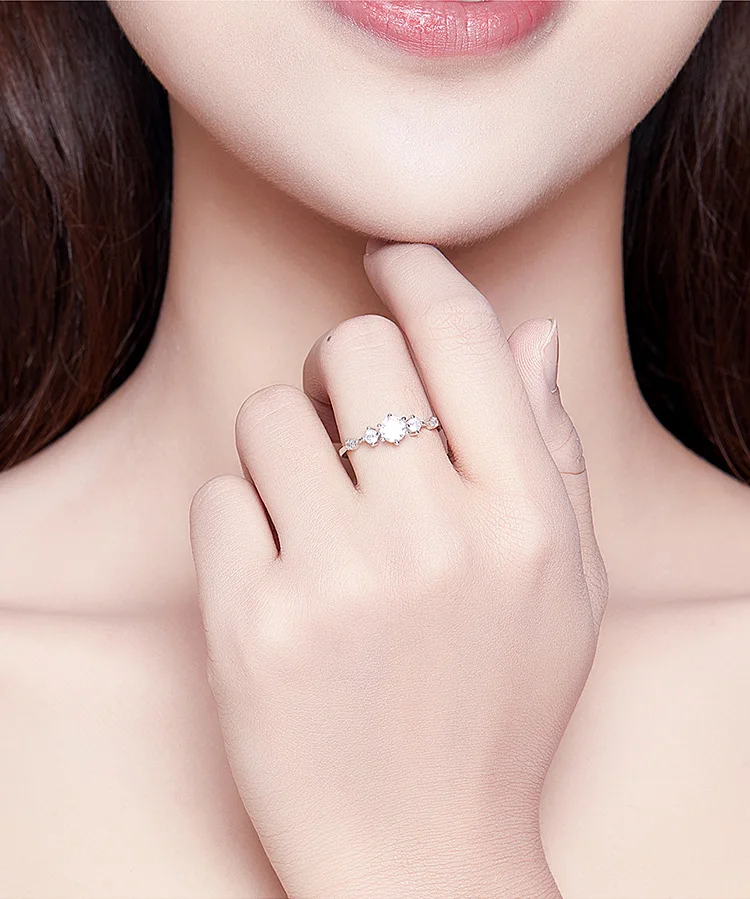 WOSTU,, настоящее 925 пробы, серебро, Яркий Циркон, обручальное кольцо для женщин, изысканное обручальное кольцо для влюбленных, хорошее ювелирное изделие DXR568