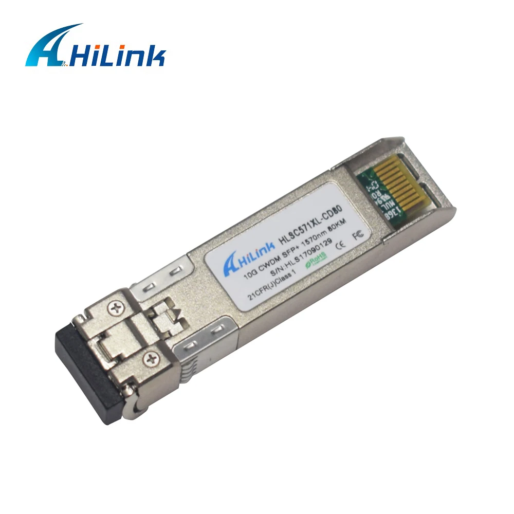 Hilink оптический приемопередатчик 10G cwdm sfp+ 1570nm zr 80 km LC разъем c ddm
