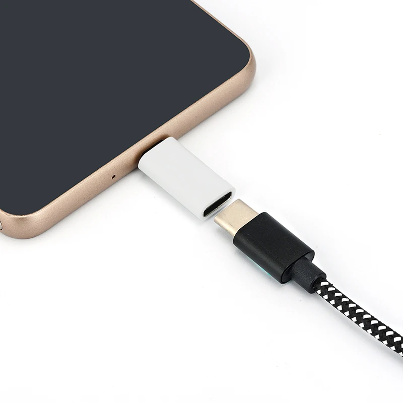 Type-C Female Connector to Micro USB Male Converter Data Adapter for Cell Phone Dropshipping