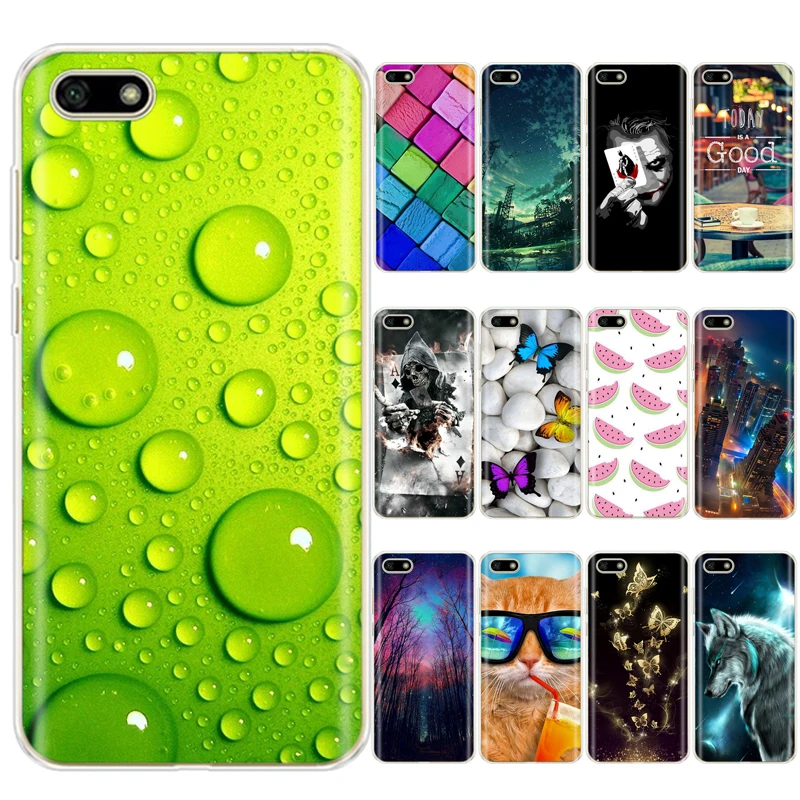 Мягкий силиконовый чехол для Huawei Y5 2018 милый ТПУ Coque сумки Lite / Prime телефона |
