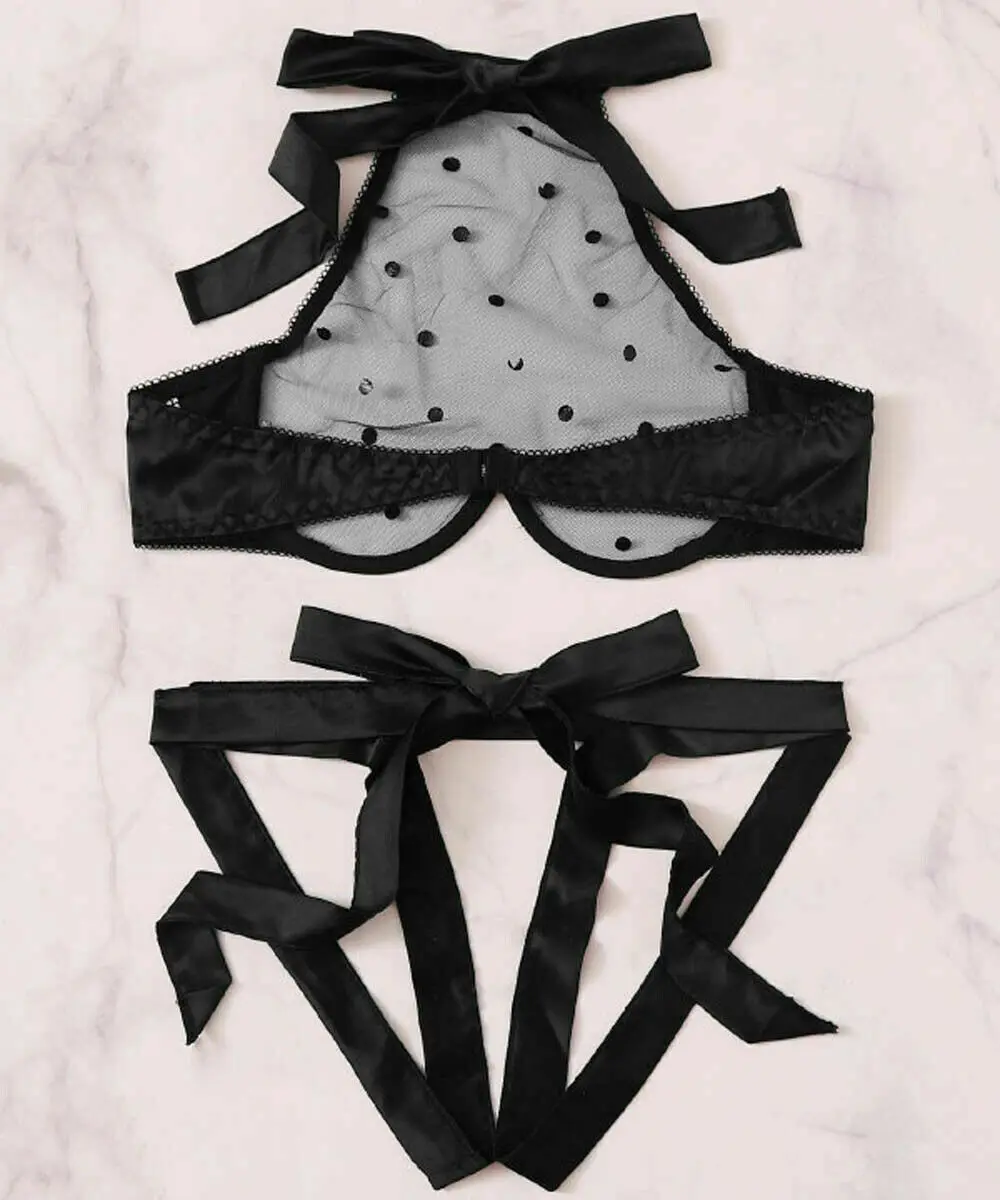 Women Sexy Lingerie Lace Mesh Transparent Babydoll Open Bra Crotch Nightwear Sex Underwear Set Erotic Costumes Nuisette