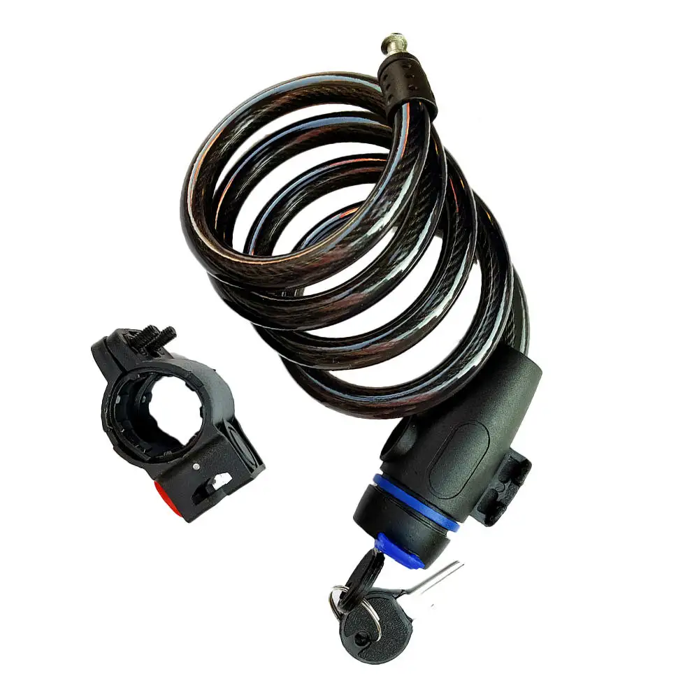Universal Anti-Theft MTB Bicycle Lock Stainless Steel Cable Coil For Castle Motorcycle Cycle Bike Security | Спорт и развлечения