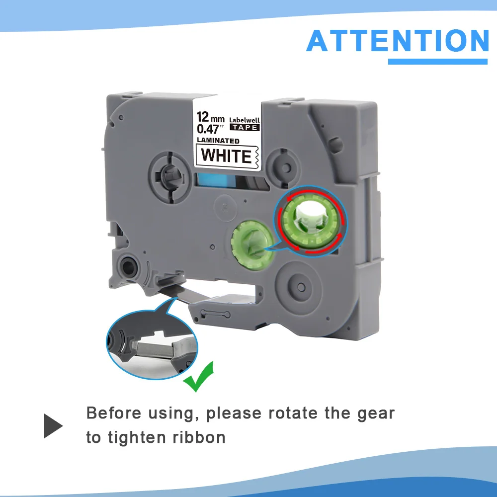 Description Picture 6 of item6/912/18/24mm MultiColor Label Tape laminated Compatible for 231 221 241 251 231 221 211 Compatible for Brother H110 Label Maker