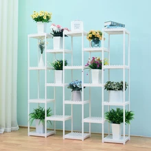 Multi-storey Room Introspection Space Balcony A Living Room Botany Frame Chlorophytum Green Luo Plastic Flower Rack Shelf