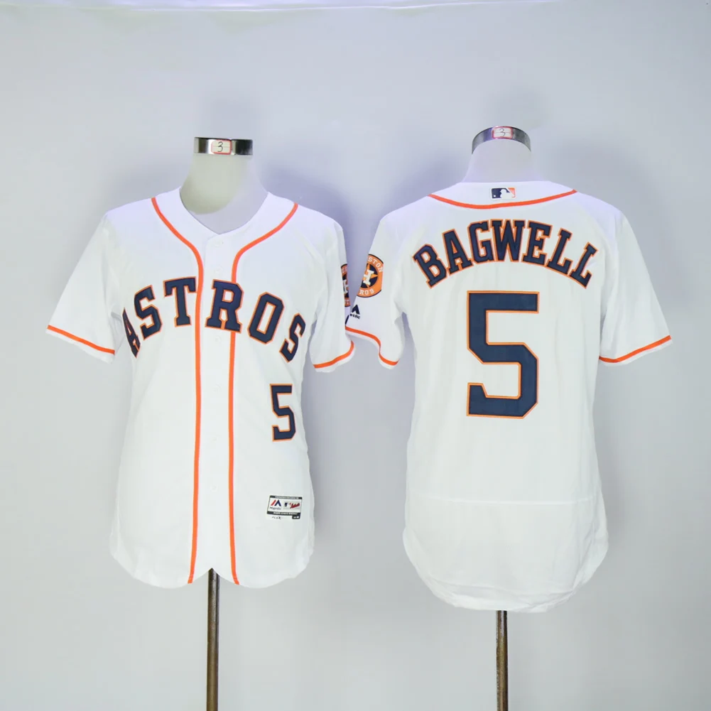 Мужчины Хьюстон Jose Altuve Alex Bregman Джефф Бэгвелл Нолан Ryan FLEX& Cool базовый плеер Джерси camiseta maillot BHR01 - Цвет: AS PICTURE