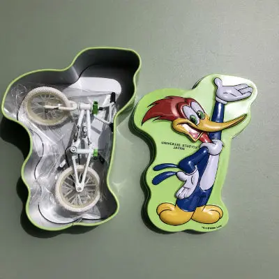 Export bike-green Детские фосфоресцирующие моделирование велосипед игрушка палец велосипед скейтборд украшения в разные цвета вращающийся и реалистичный - Цвет: Export bike-green