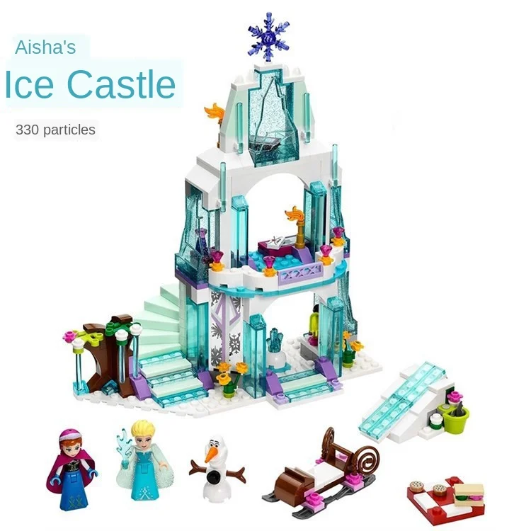 

316pcs with legoinglys snow and Ice Magic Princess Castle girl building block assembly toy